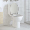 Vidaxl toiletbril soft-close ovaal wit