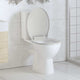 Vidaxl toiletbril soft-close ovaal wit