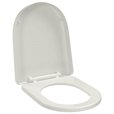 Vidaxl toiletbril soft-close vierkant wit
