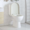 Vidaxl toiletbril soft-close vierkant wit