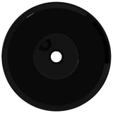 Vidaxl wasbak, keramiek, rond, zwart - afbeelding 3