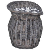 Vidaxl kattenbed huis krabpaal met kussen wilgen - afbeelding 3