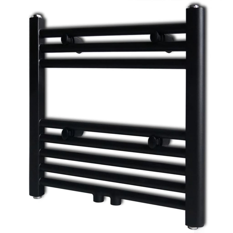 Vidaxl radiator handdoekenrek recht 480x480 mm zwart