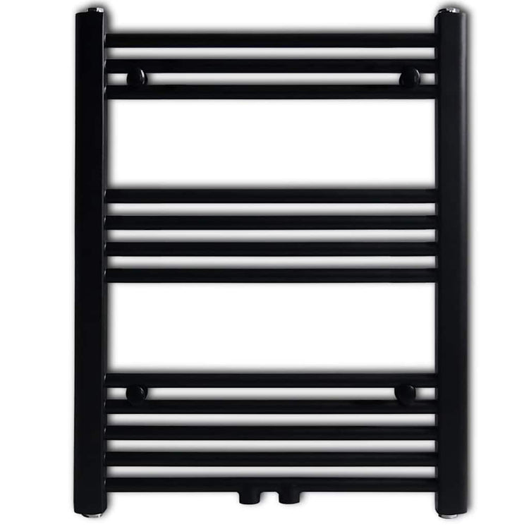 Vidaxl radiator handdoekenrek recht 600x764 mm zwart