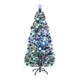 Vidaxl voorverlichte kerstboom met standaard en led 180 cm glasvezel