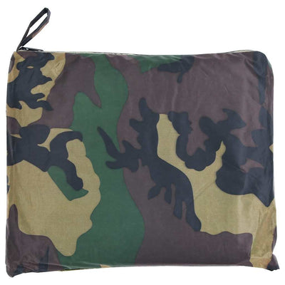 Vidaxl regenponcho voor kamperen wandelen leger waterdicht camouflage