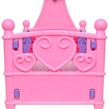 Vidaxl poppenbed voor kinderen kinderkamer roze + paars - afbeelding 3