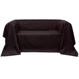 Vidaxl bankhoes microsuede bruin 140 x 210 cm - afbeelding 1