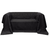 Vidaxl bankhoes 140x210 cm microsuède antraciet - afbeelding 1