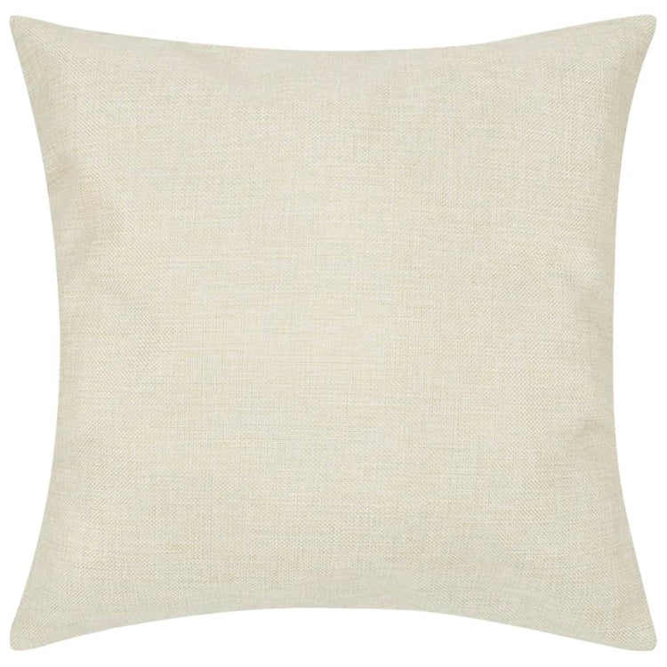 VidaXL Kussenhoezen linnen look 80 x 80 cm beige 4 stuks