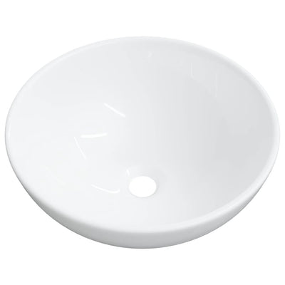 Vidaxl wastafel wit 28x28x10 cm keramiek