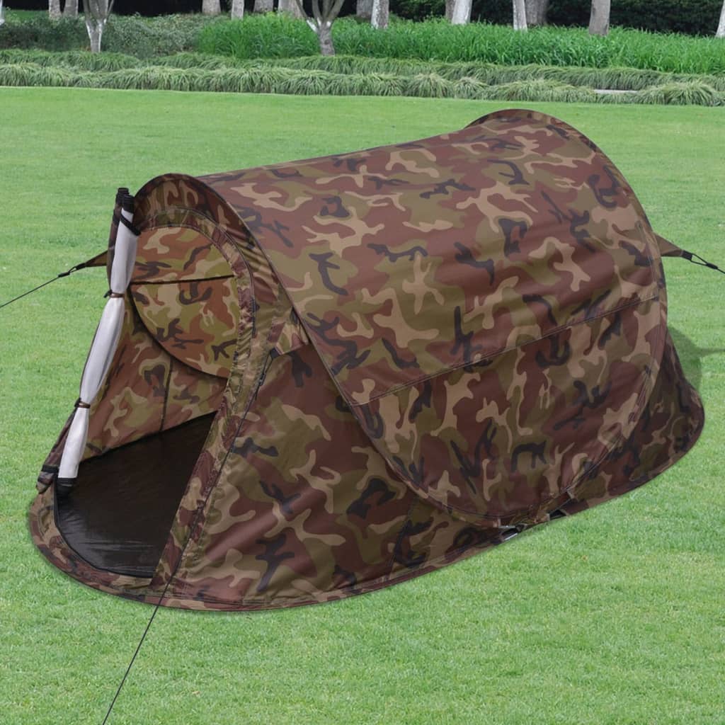 VidaXL Tent pop-up 2-persoons camouflage