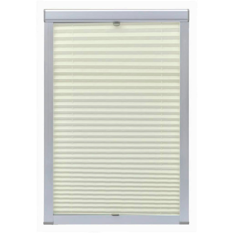 VidaXL Rolgordijn geplooid crème M08 308