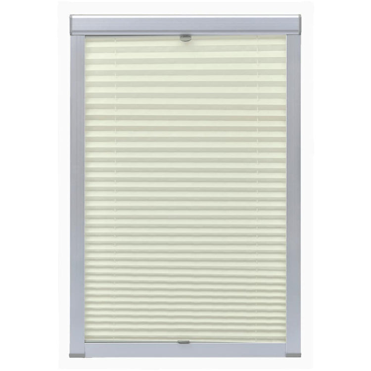Vidaxl rolgordijn geplooid crème s08 608