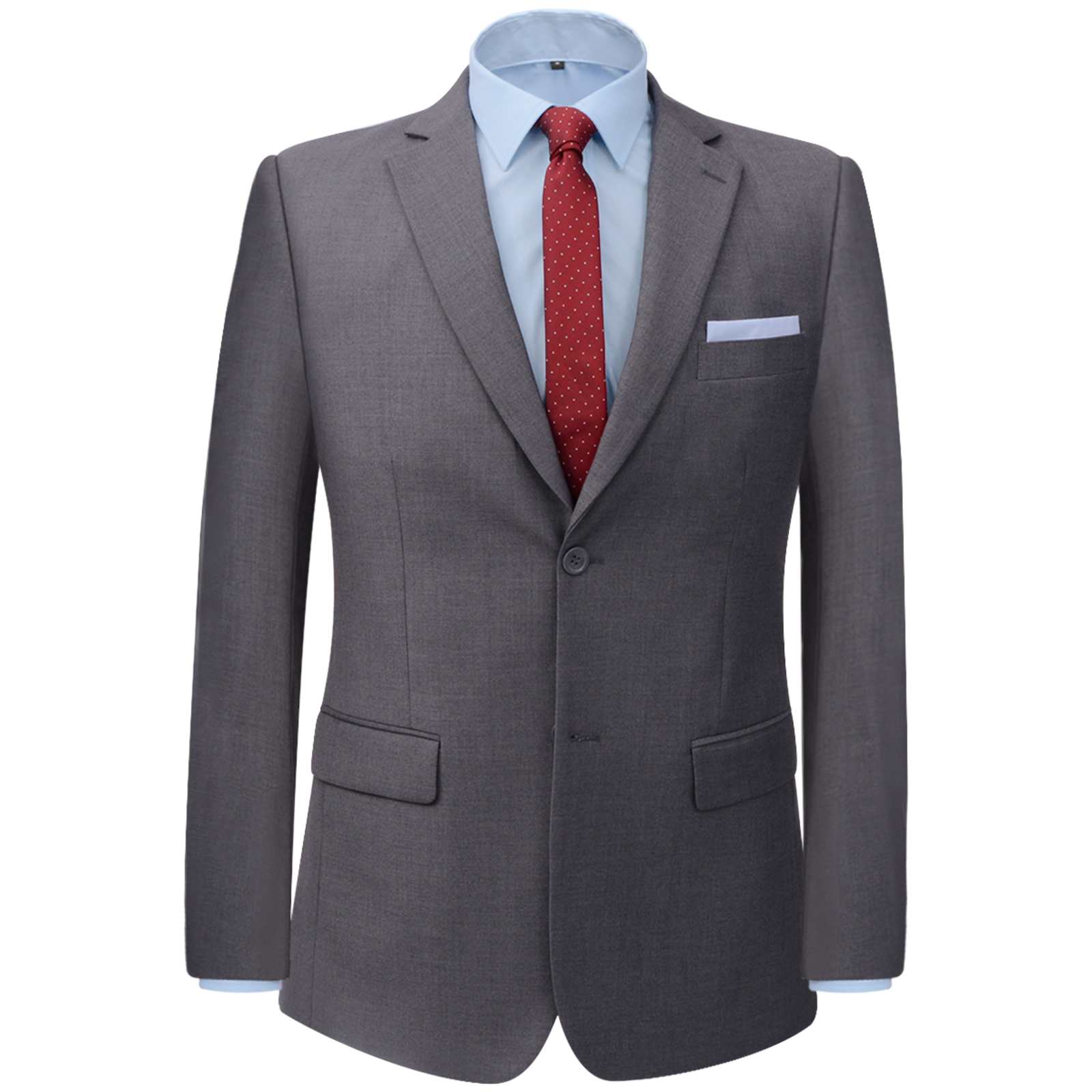 Vidaxl heren 2-delig pak grijs 50 polyester