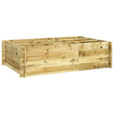 VidaXL Plantenbak verhoogd 150x100x40 cm geïmpregneerd hout - afbeelding 1