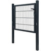 VidaXL Poort 105x150 cm staal antracietkleurig