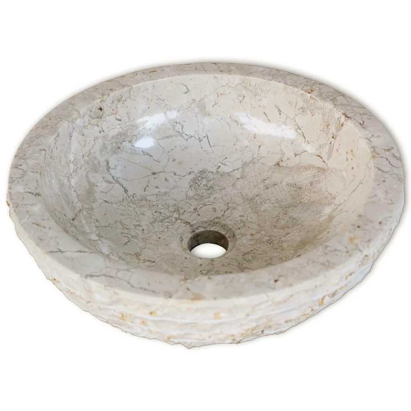 Vidaxl wastafel 40 cm marmer crème