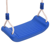 Vidaxl schommelzitjes 2 st met klimstenen polyetheen blauw - afbeelding 3