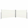 Vidaxl windscherm uittrekbaar 160x600 cm crème