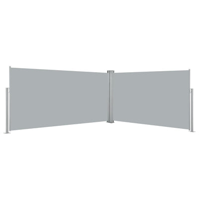 Vidaxl windscherm uittrekbaar 160x600 cm grijs
