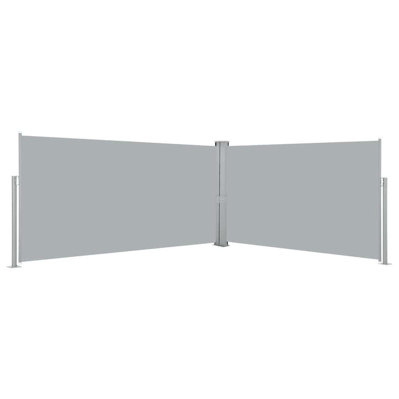 Vidaxl windscherm uittrekbaar 160x600 cm grijs