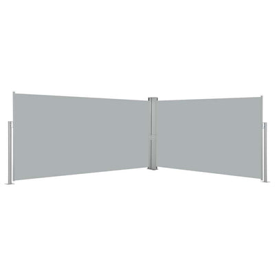 Vidaxl windscherm uittrekbaar 160x600 cm grijs