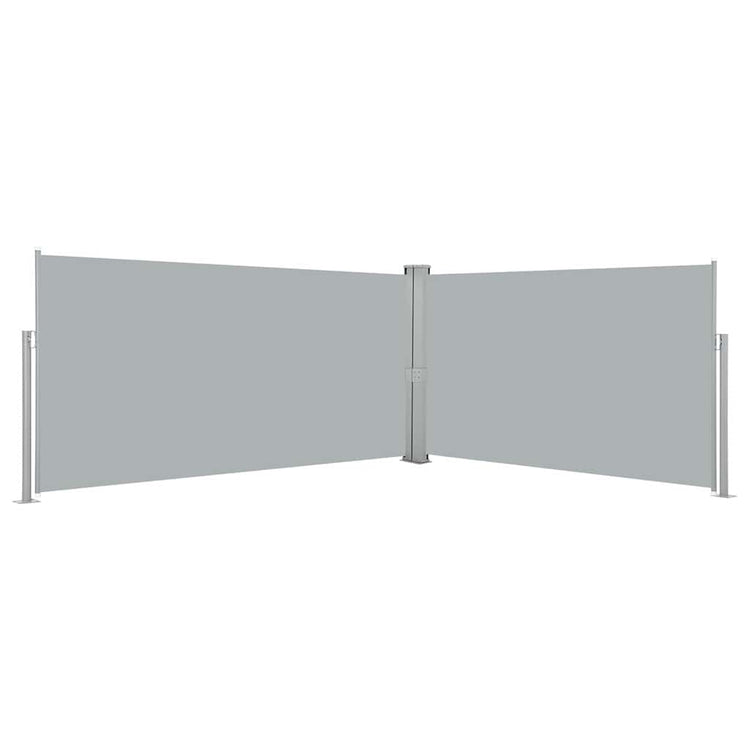 Vidaxl windscherm uittrekbaar 160x600 cm grijs
