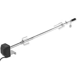 Vidaxl bbq draaispit met motor staal 1200 mm - afbeelding 1