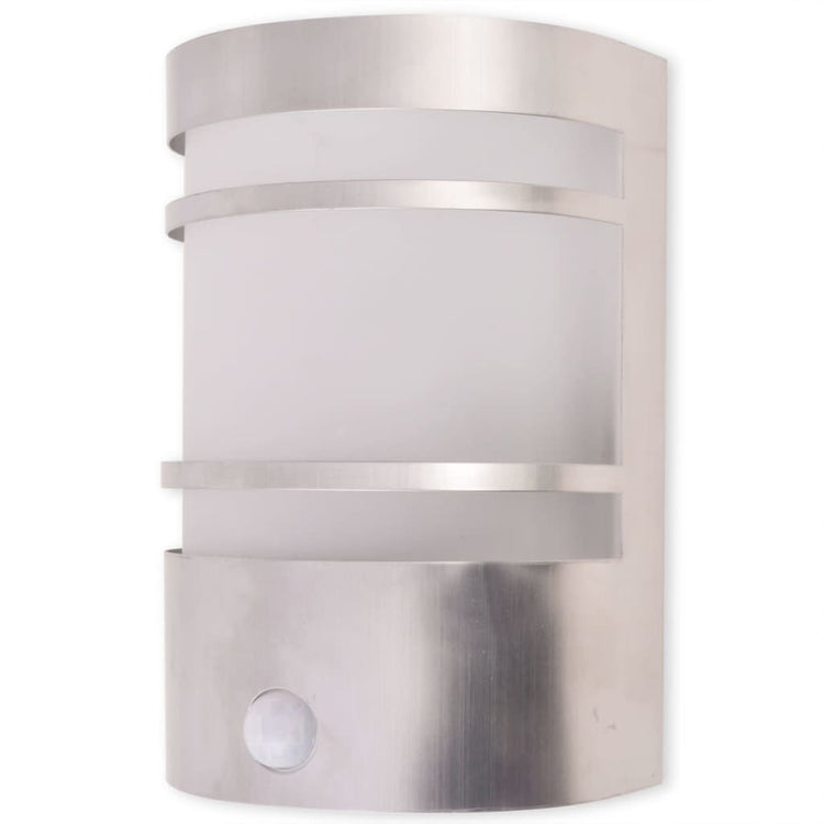Vidaxl buitenwandlamp met sensor rvs