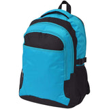 Vidaxl rugzak voor school 40 l zwart en blauw - afbeelding 1