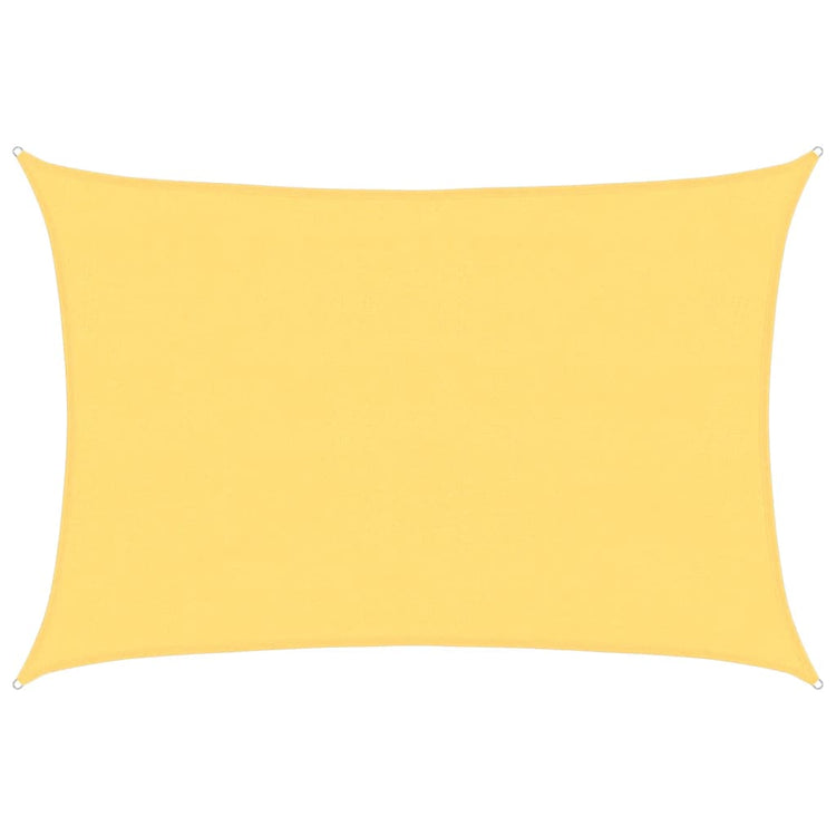 Vidaxl zonnescherm hdpe rechthoekig 4x6 m beige