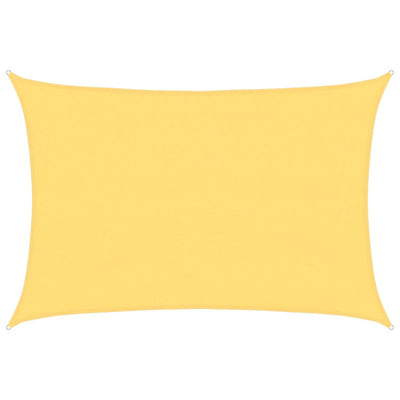 Vidaxl zonnescherm hdpe rechthoekig 4x6 m beige