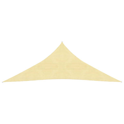 Vidaxl zonnescherm hdpe driehoekig 3,6x3,6x3,6 m beige