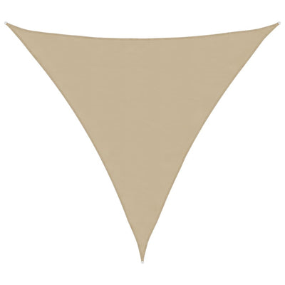 Vidaxl zonnescherm driehoekig 3,6x3,6x3,6 m oxford stof beige