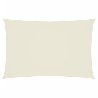 Vidaxl zonnescherm rechthoekig 2x4 m oxford stof crèmekleurig