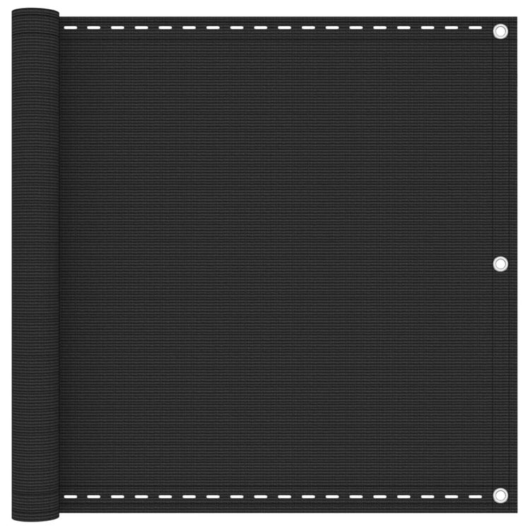 Vidaxl balkonscherm 90x600 cm hdpe antracietkleurig