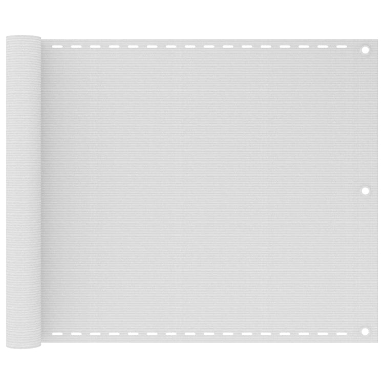 VidaXL Balkonscherm HDPE 75x600 cm wit