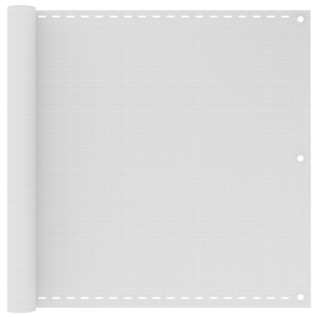 Vidaxl balkonscherm wit 90x600 cm hdpe