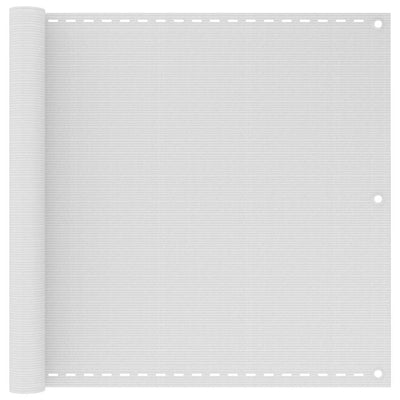 Vidaxl balkonscherm wit 90x600 cm hdpe