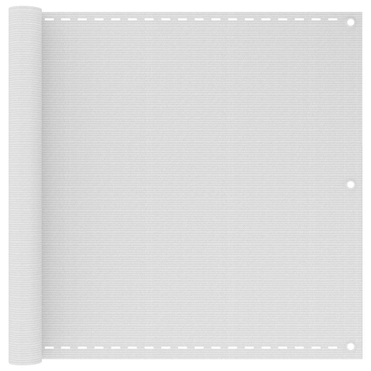 Vidaxl balkonscherm wit 90x600 cm hdpe