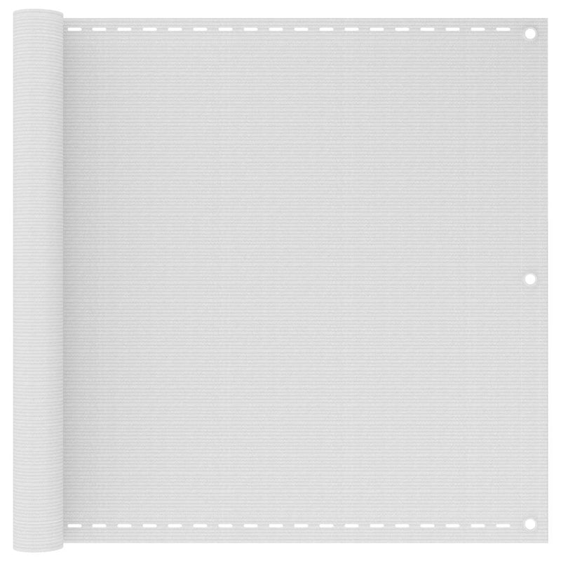 Vidaxl balkonscherm wit 90x600 cm hdpe