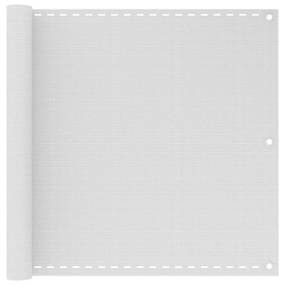 VidaXL Balkonscherm wit 90x600 cm HDPE