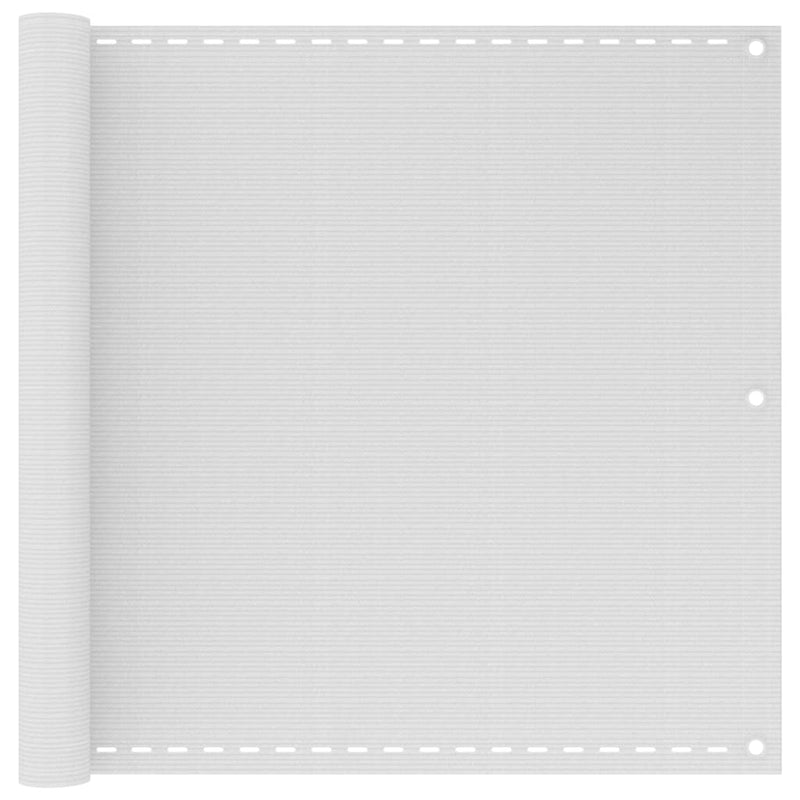 VidaXL Balkonscherm wit 90x600 cm HDPE