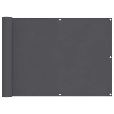 Vidaxl balkonscherm oxford textiel 75x400 cm antraciet