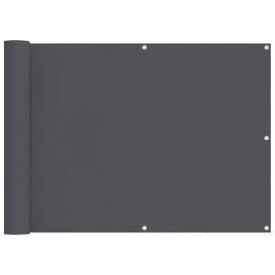 Vidaxl balkonscherm 90x400 cm oxford stof antraciet