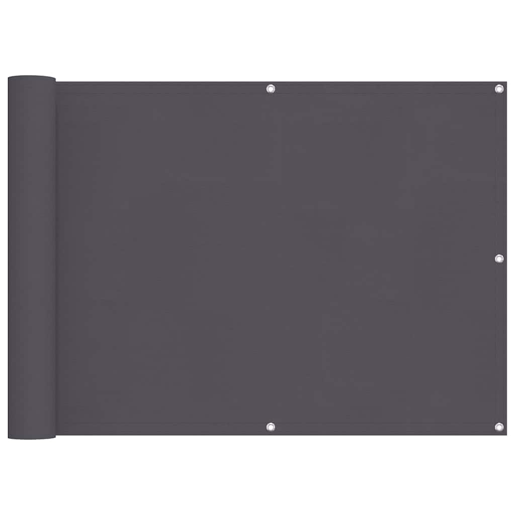 Vidaxl balkonscherm 90x600 cm oxford stof antraciet