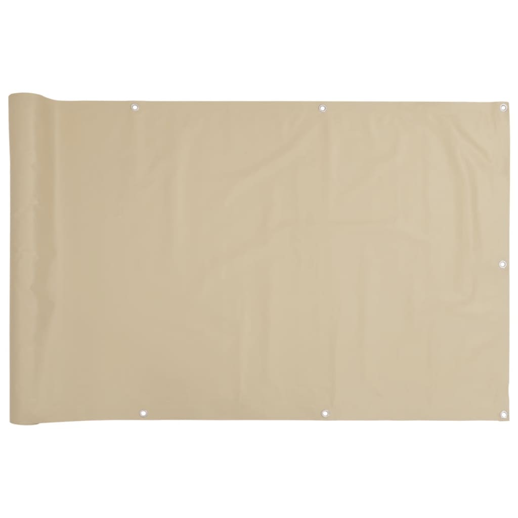 VidaXL Balkonscherm Oxford textiel 90x600 cm beige