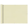Vidaxl balkonscherm oxford textiel 75x400 cm crème
