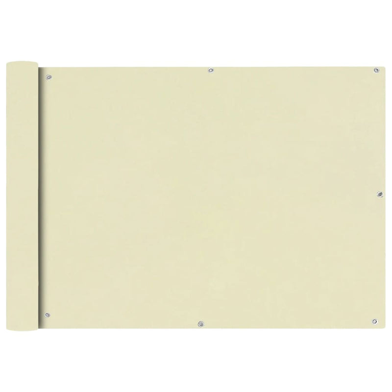 Vidaxl balkonscherm oxford textiel 75x400 cm crème